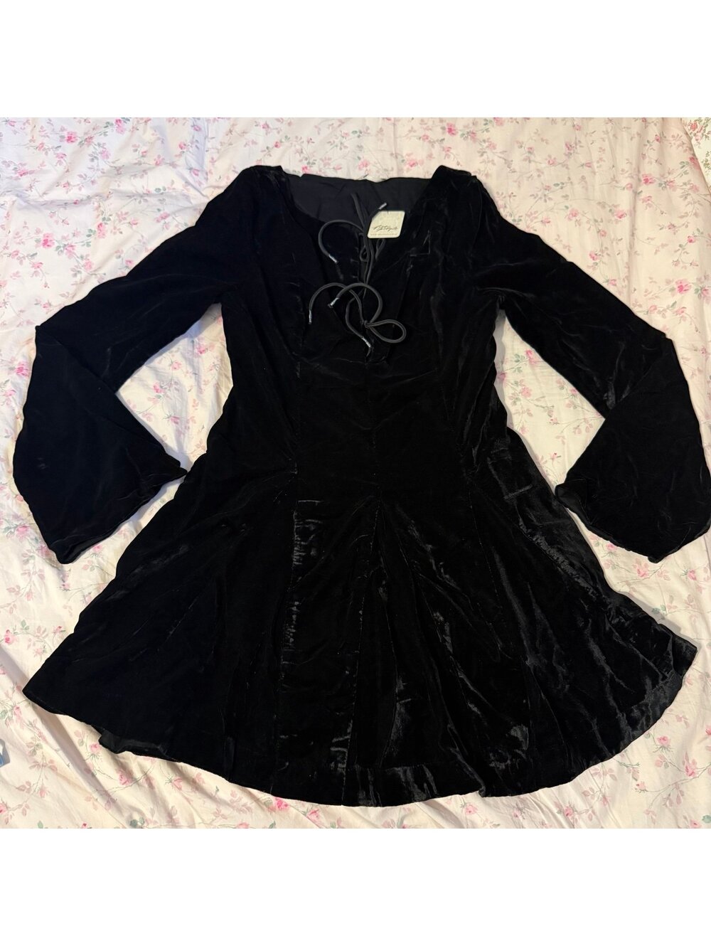 Free People Linney Velvet mini dress
